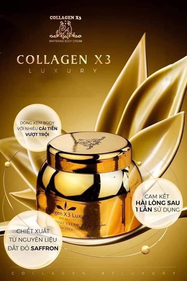 [HCM]Kem trắng da Body Collagen X3 Luxury