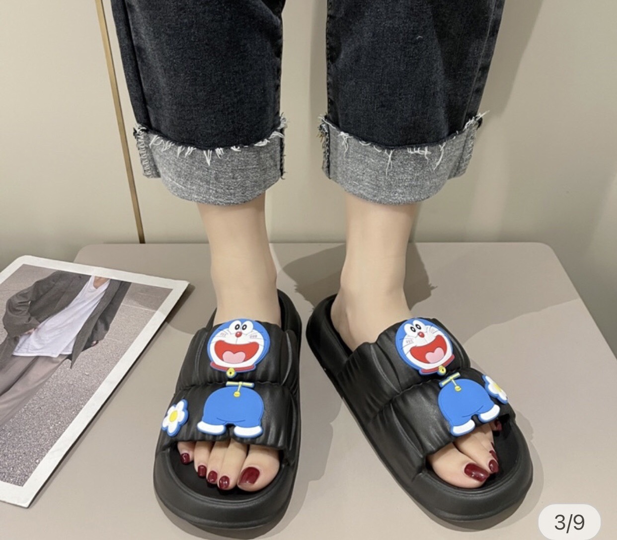 DÉP BÁNH MÌ CHAO HÌNH DOREMON SIÊU CUTE
