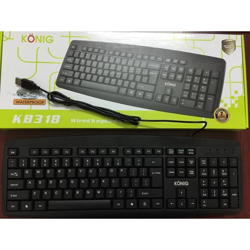 Lịch sử giá Bàn phím có dây konig kb318 cập nhật 8/2023 - BeeCost