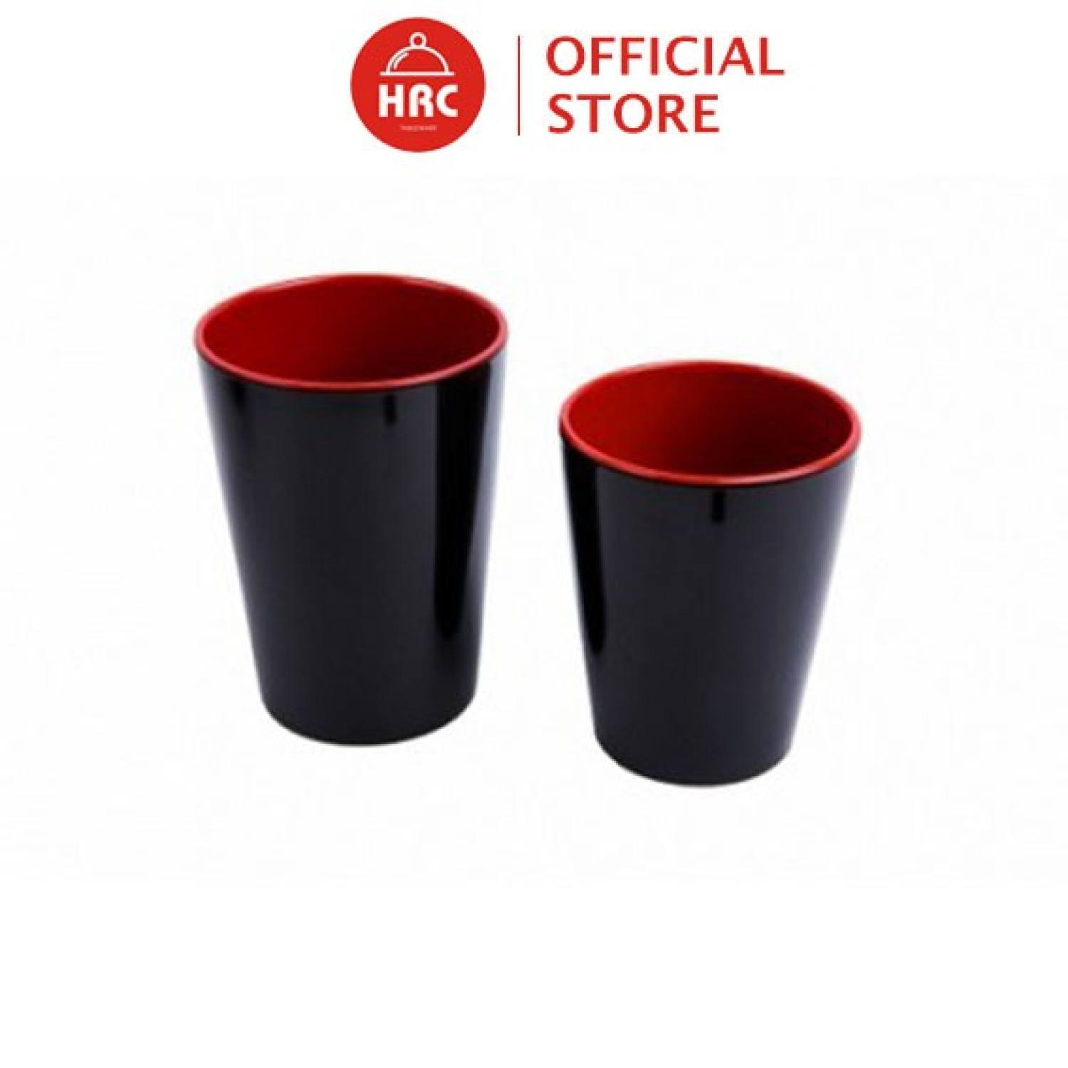 Cốc nhựa, ly nhựa ( Đỏ Đen) MELAMINE [CAO CẤP]