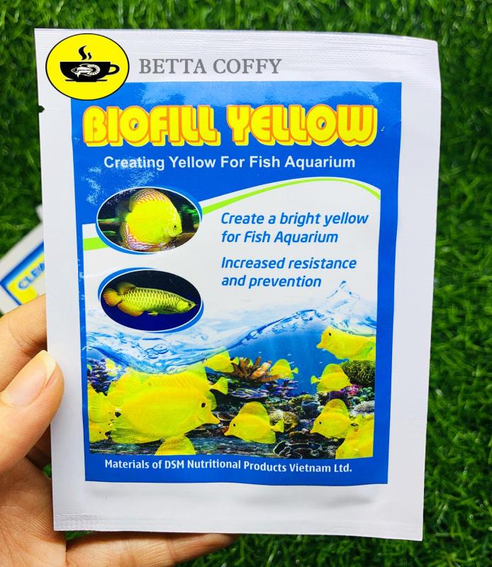 affordable Chất tạo màu VÀNG cho cá cảnh BIOFILL YELLOW -1 gói 10g