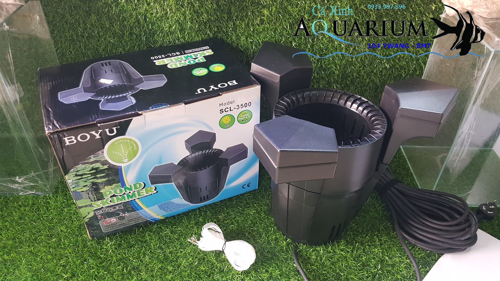 Hút mặt  hồ cá Koi BOYU SCL - 3500