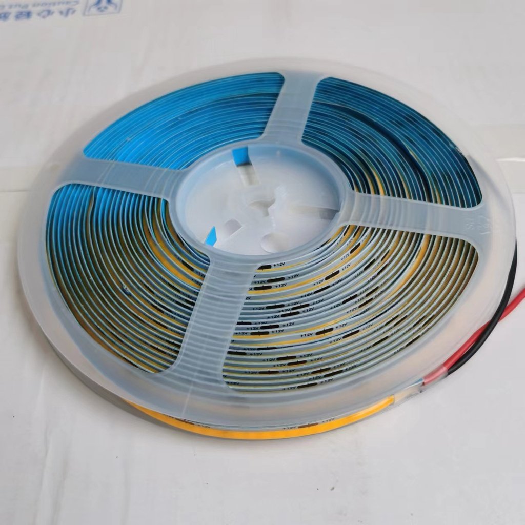 Led cuộn dây dán COB 12V 5m chống lộ mắt siêu sáng