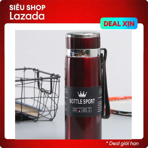 [Hỏa Tốc 2h] Bình Giữ Nhiệt Inox Bottle Sport 800ML INOX Có Dây Xách Chắc Chắn, Giữ Nhiệt Trên 8 Tiếng