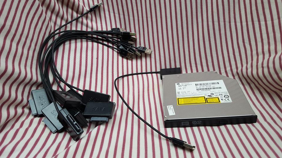 Cable to Convert Laptop Dvd Drive to USB Port - Dvd to USB Cable Used to Connect from Dvd Drive to USB Port