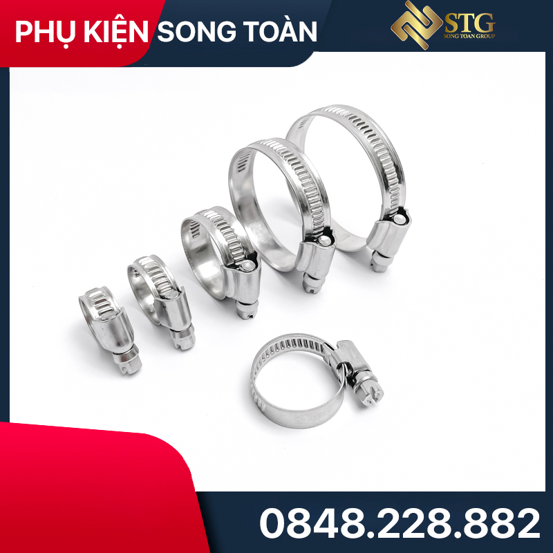 304 Stainless Steel Goat Neck, 304 Stainless Steel Screwed Pipe Clamp