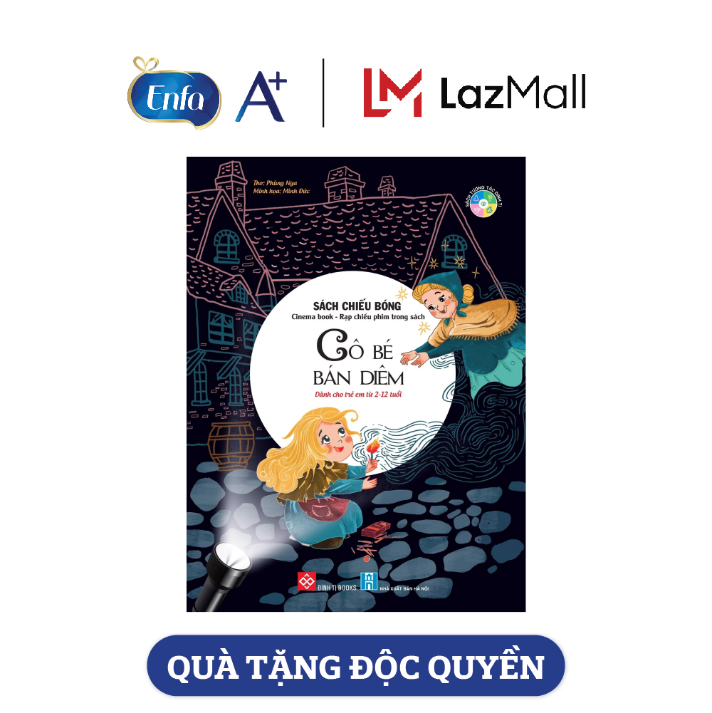 [Quà Tặng Enfa] Sách chiếu bóng - Cô bé bán diêm