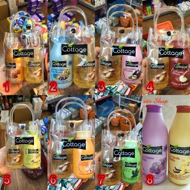 Sét 2 Sữa tắm Cottage - 250ml - Hàng Pháp - Tắm và chăm sóc da