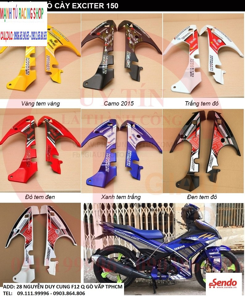 MỎ CÀY XE EXCITER 150 ĐỦ MÀU - GIÁ RẺ