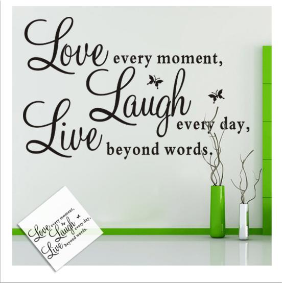 Decal trang trí Chữ Tiếng Anh Live