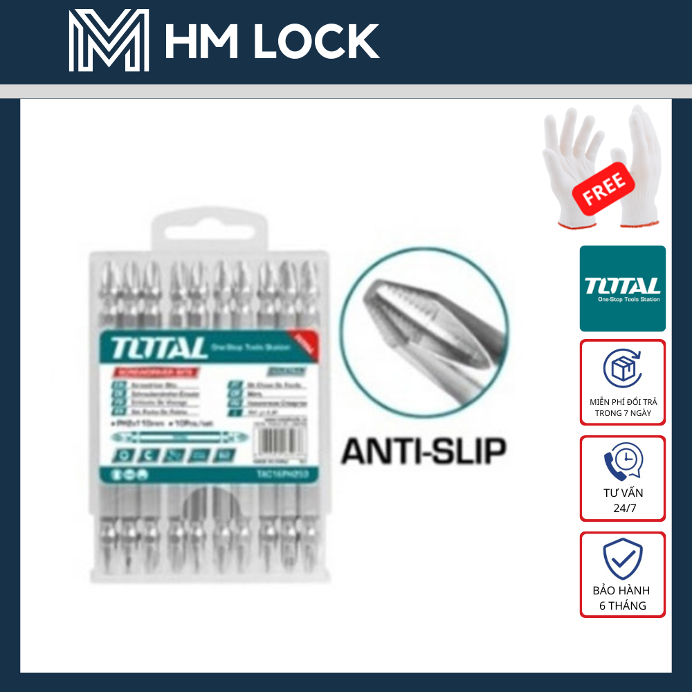 Ph2+ph2 mũi siết vít 110mm total - hàng chính hãng - tac16ph253 - hm lock