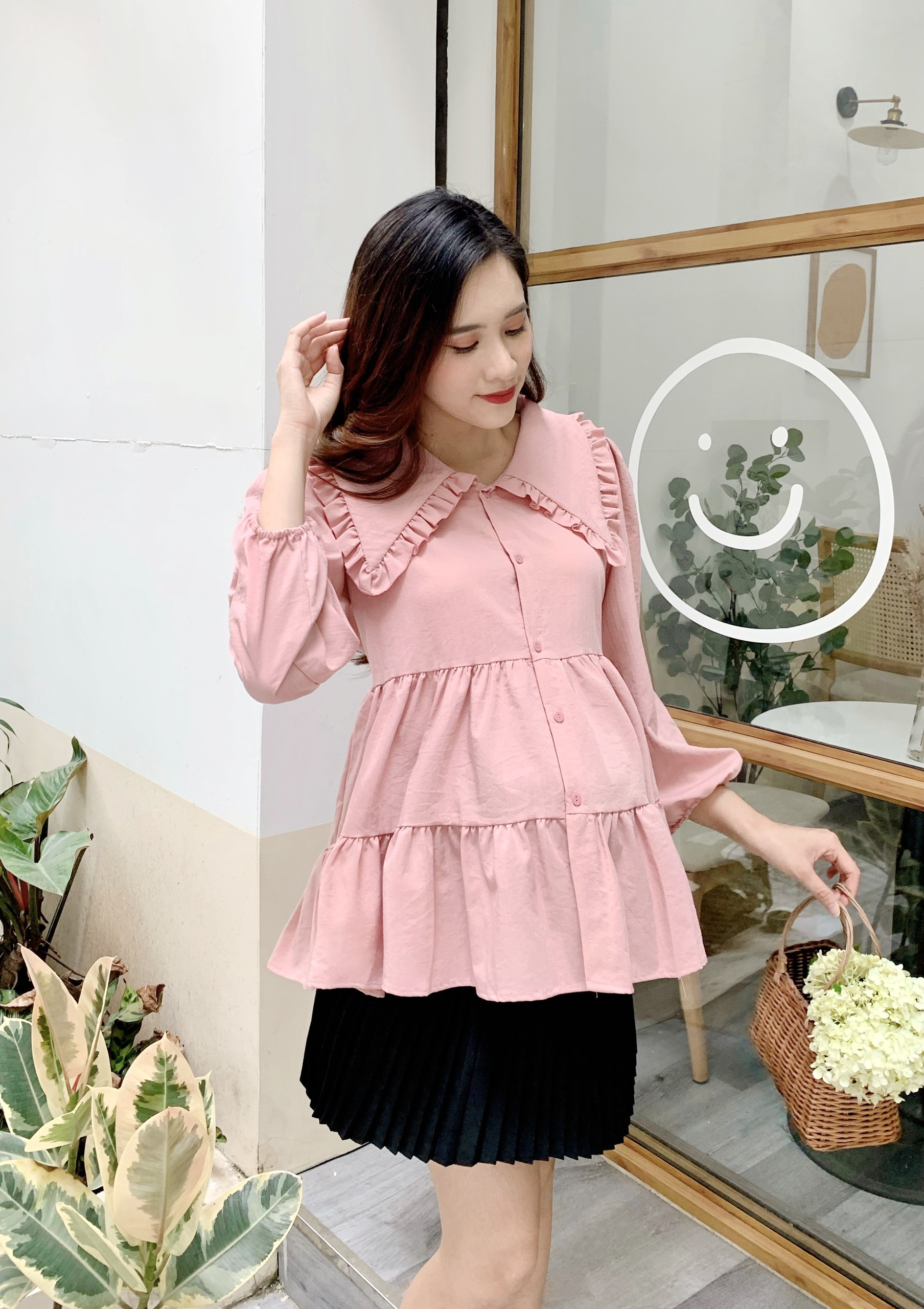 Áo bầu thu đông thiết kế mới