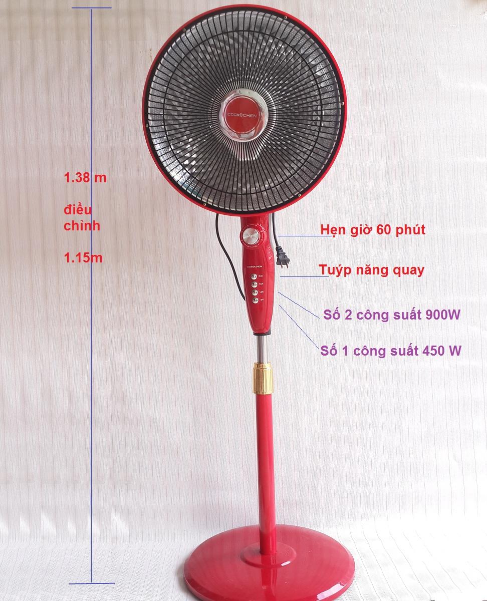 Quạt sưởi Cookchen HD-MS01( có hẹn giờ)