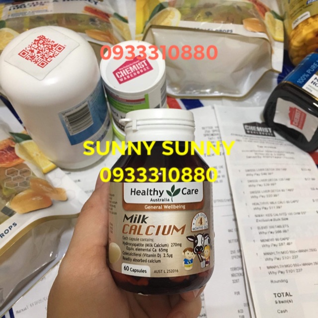 Canxi milk Healthy Care 60 viên.