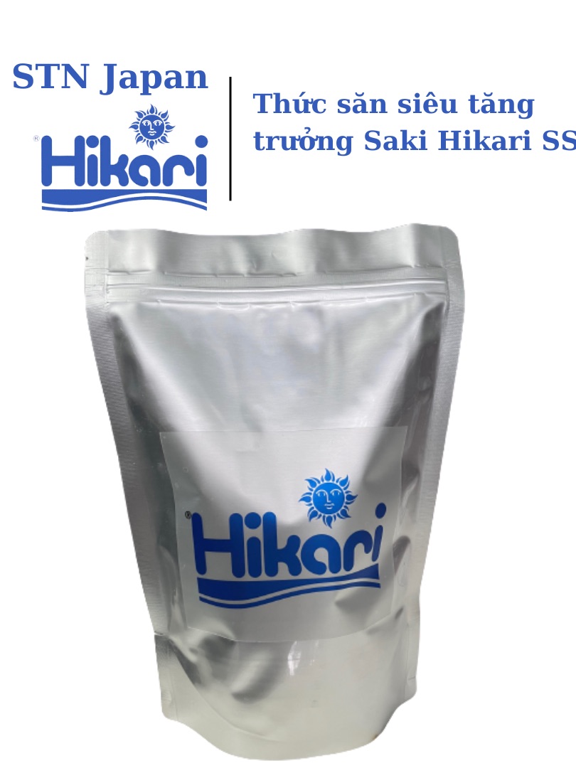 Thức ăn cá koi cá chép sư tử siêu tăng trưởng hạt nổi Saki Hikari Growth S 1kg