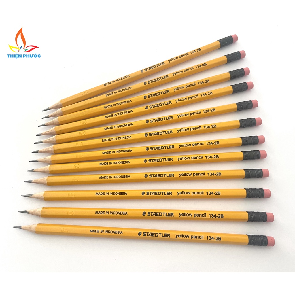Bút chì 2B Staedtler 134 có gôm tẩy SUKADO