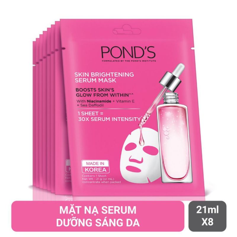 Combo 10 mặt nạ Pond dưỡng sáng da 21ml