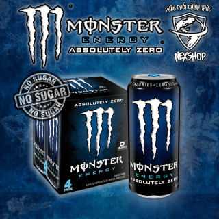 Nước Tăng Lực Monster Energy Absolutely Zero Không Đường Mỹ 473ml thumbnail