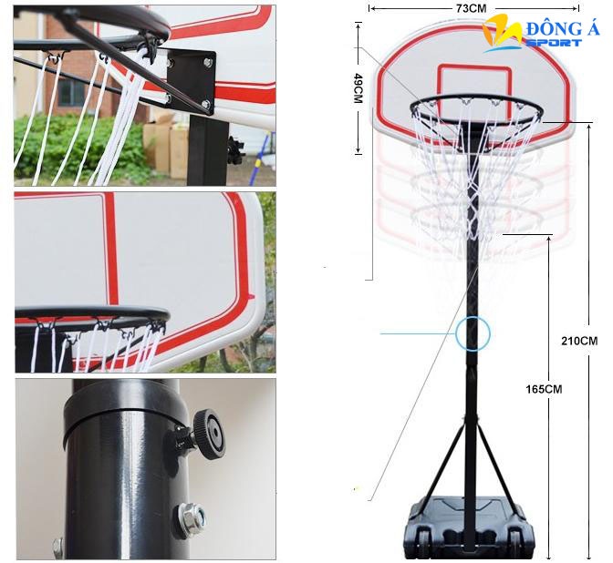 Trụ bóng rổ SBA018 nhập khẩu