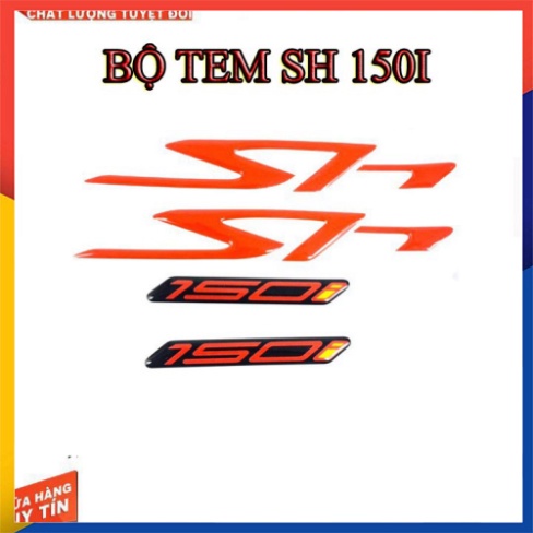 TEM NỔI CHỮ SH 150I ( KEO ĐỎ) - MT 2022
