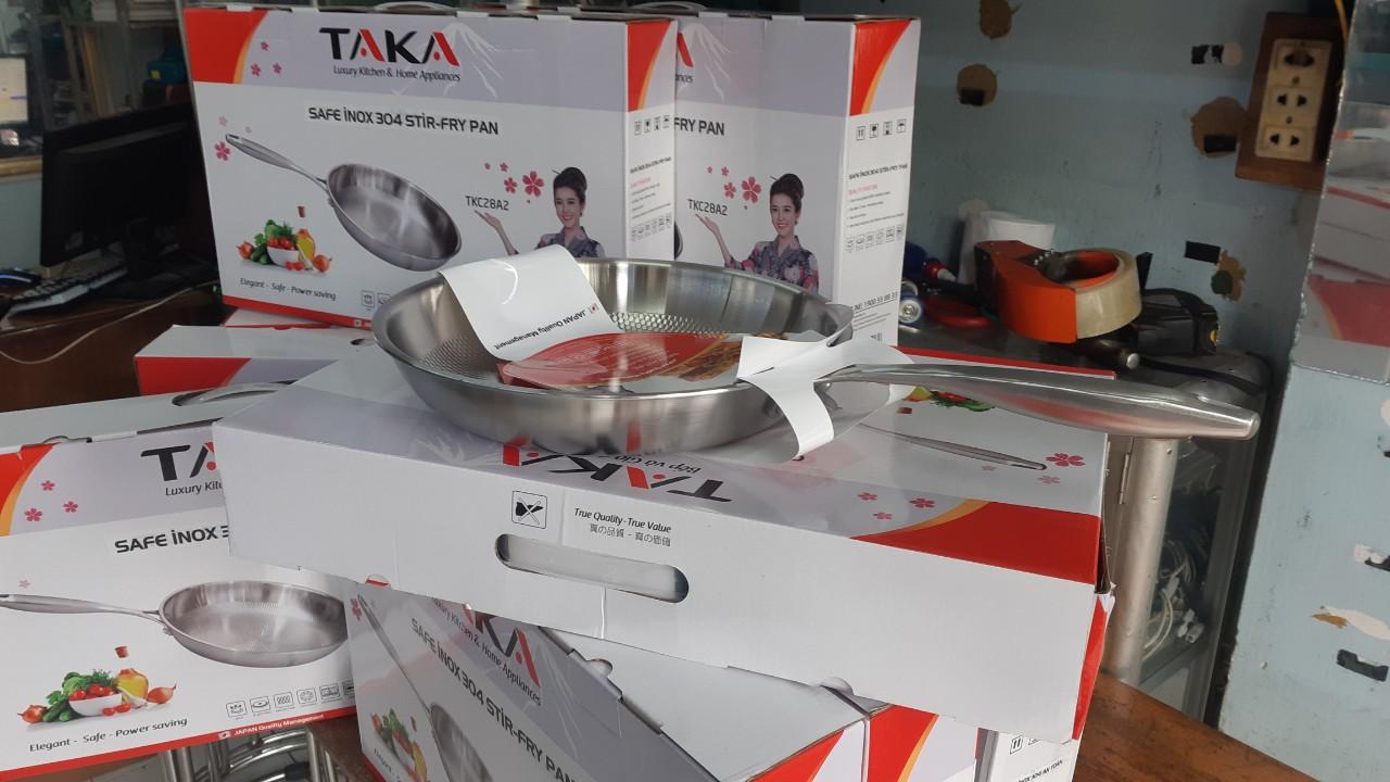 CHẢO XÀO INOX TAKA TKC28A2