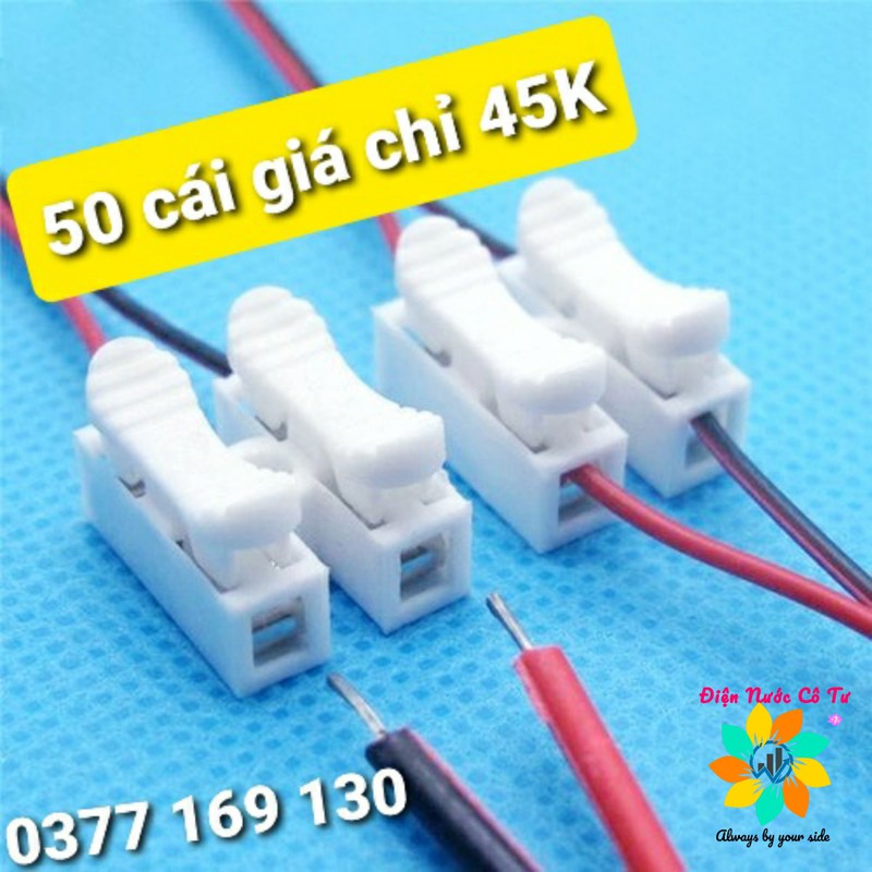 BỘ 50 DOMINO KẸP NỐI DÂY ĐIỆN NHANH - GIÁ CHỈ 45K