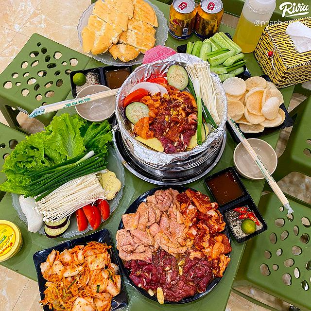 Combo bếp cồn và chảo gang nướng tiện dụng