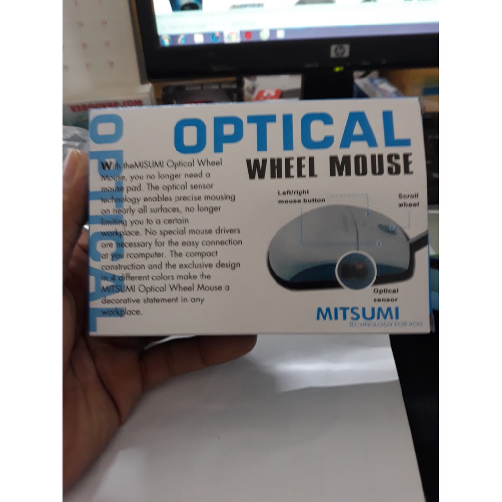 [HCM] Optical Mouse Mitsumi large FPT (optical wheel USB)