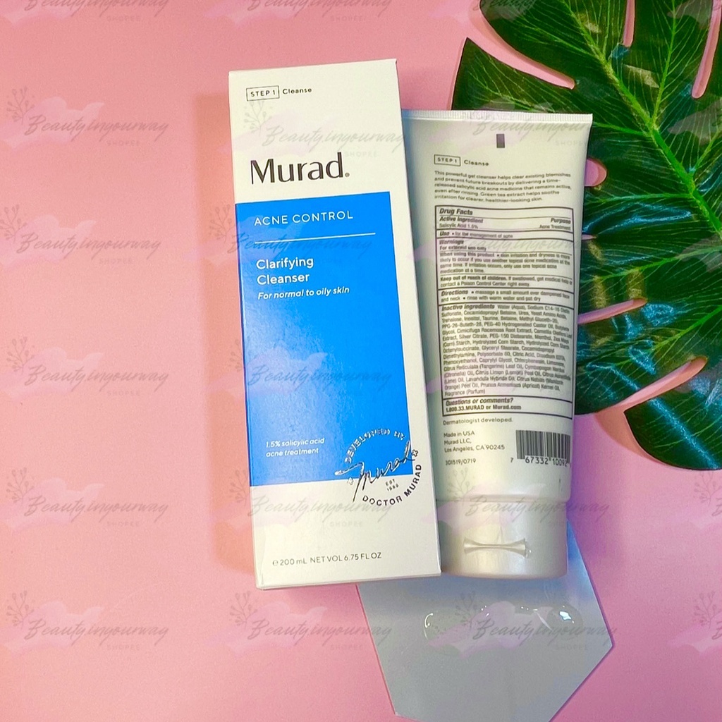 [HÀNG CÔNG TY] Sữa Rửa Mặt Ngừa và Giảm Mụn Murad Clarifying Cleanser Acne (200ml)