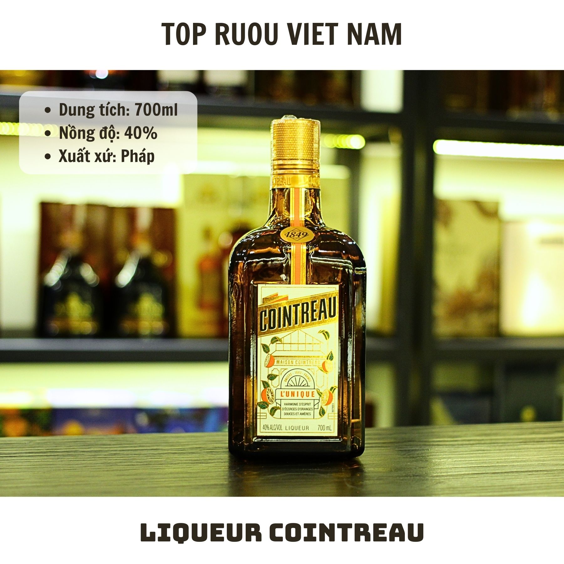 [Top Rượu VN] Rượu Mùi Liqueur Contreau - Grand Marnier 700ml [Chính Hãng]