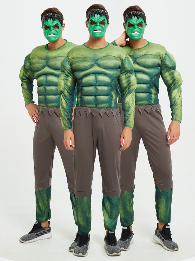 (CÓ SẴN) Trang Phục Cosplay Người Khổng Lồ Xanh Hulk Người Lớn Cơ Bắp, Bộ Đồ Hóa Trang Siêu Anh Hùng Super Hero Người Khổng Lồ Xanh Hulk Trong Avengers Dành Cho Lễ hội Halloween, Youtuber, Tiktoker