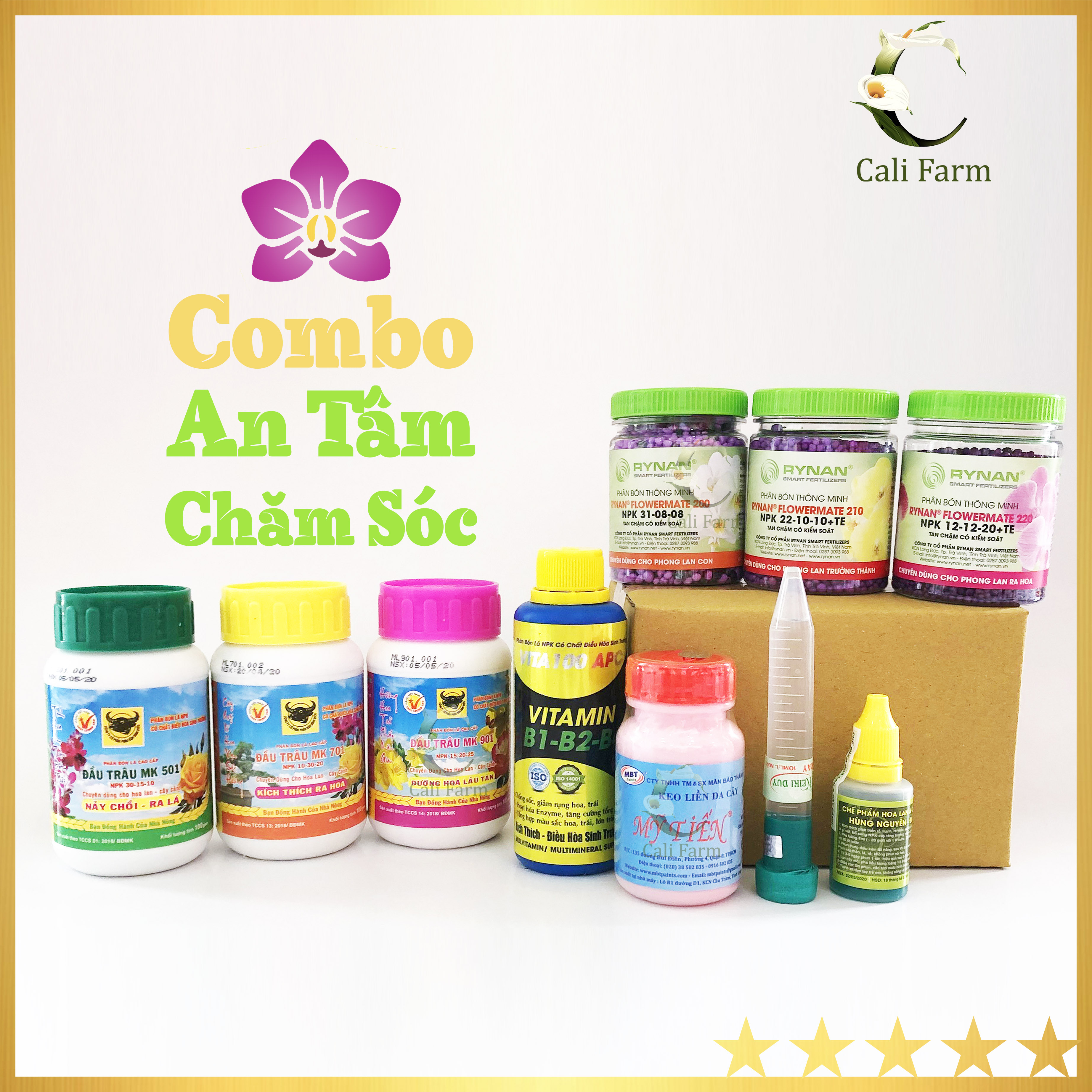 [Combo 10] An Tâm chăm sóc cho lan 10 món
