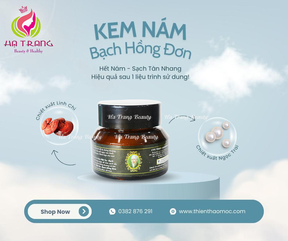 Kem Nám Bạch Hồng Đơn ( 30gram) - Hàng chuẩn Cty