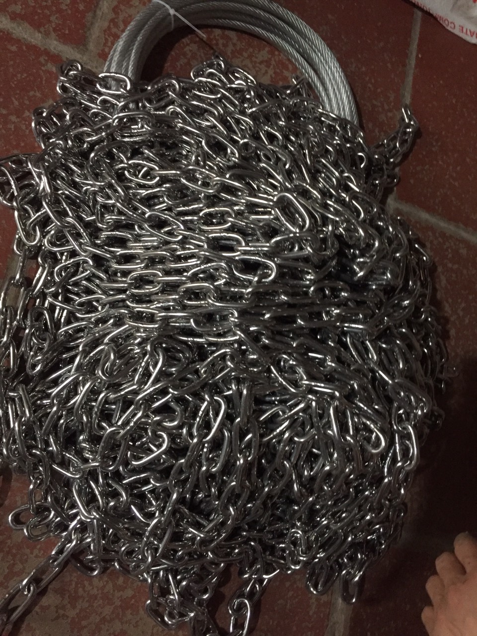 10m Xích inox phi 3mm. xích đu inox. xích phi 3