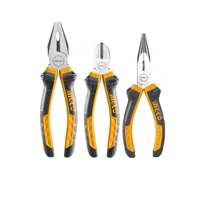 Bộ 3 kềm răng,cắt và nhọn Ingco HKPS08318