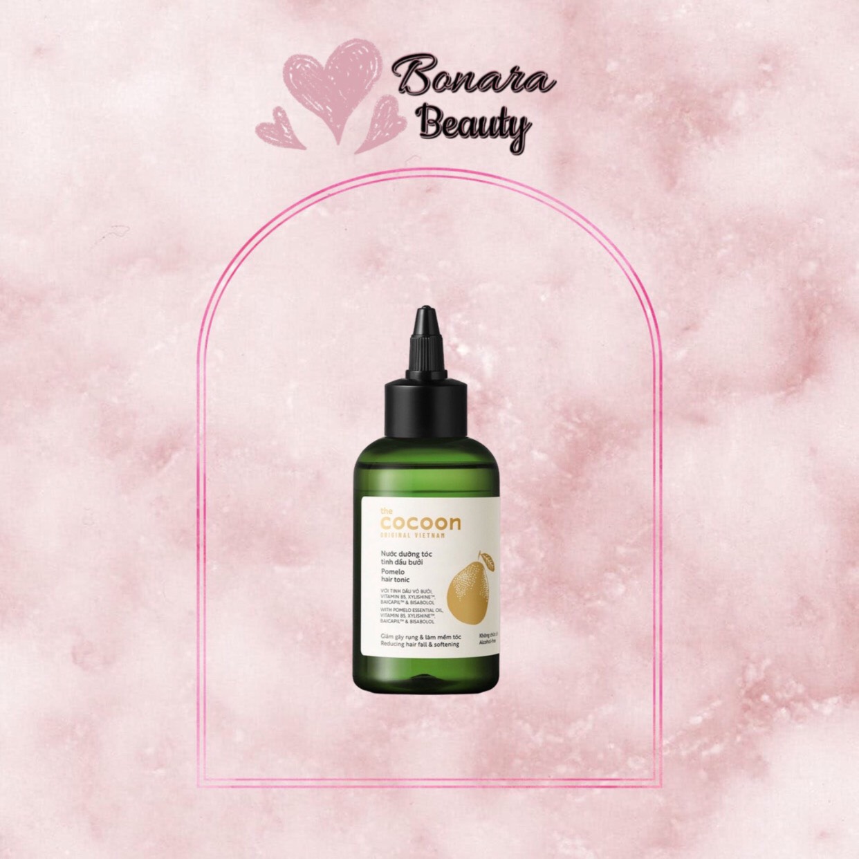 Nước dưỡng tóc giảm gãy rụng và làm mềm tóc tinh dầu bưởi the cocoon pomelo hair tonic
