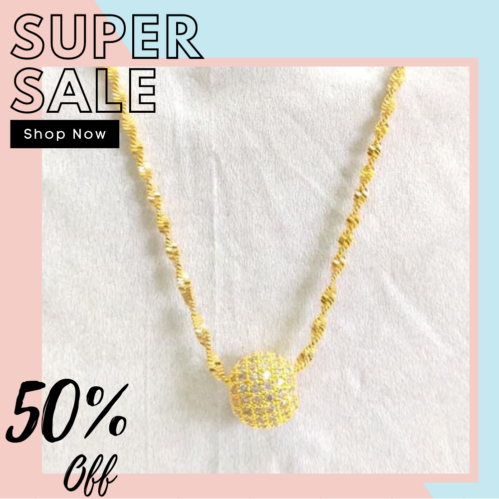 [HCM]Dây chuyền nữ đẹp vàng dây chuyền nữ mạ vàng thật cao cấp thiết kế sang trọng Trang sức GADO DM073 -  CAM KẾT KHÔNG ĐEN  đeo đi tiệc đi chơi đeo hàng ngày siêu xinh