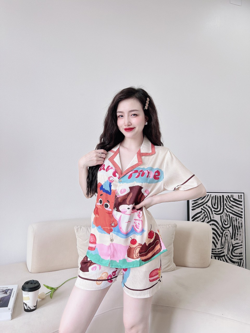 Bộ đùi - lụa xước ánh kim cao cấp (ĐẢM BÀO GIỐNG HÌNH 100%) - SIZE 40 - 60kg