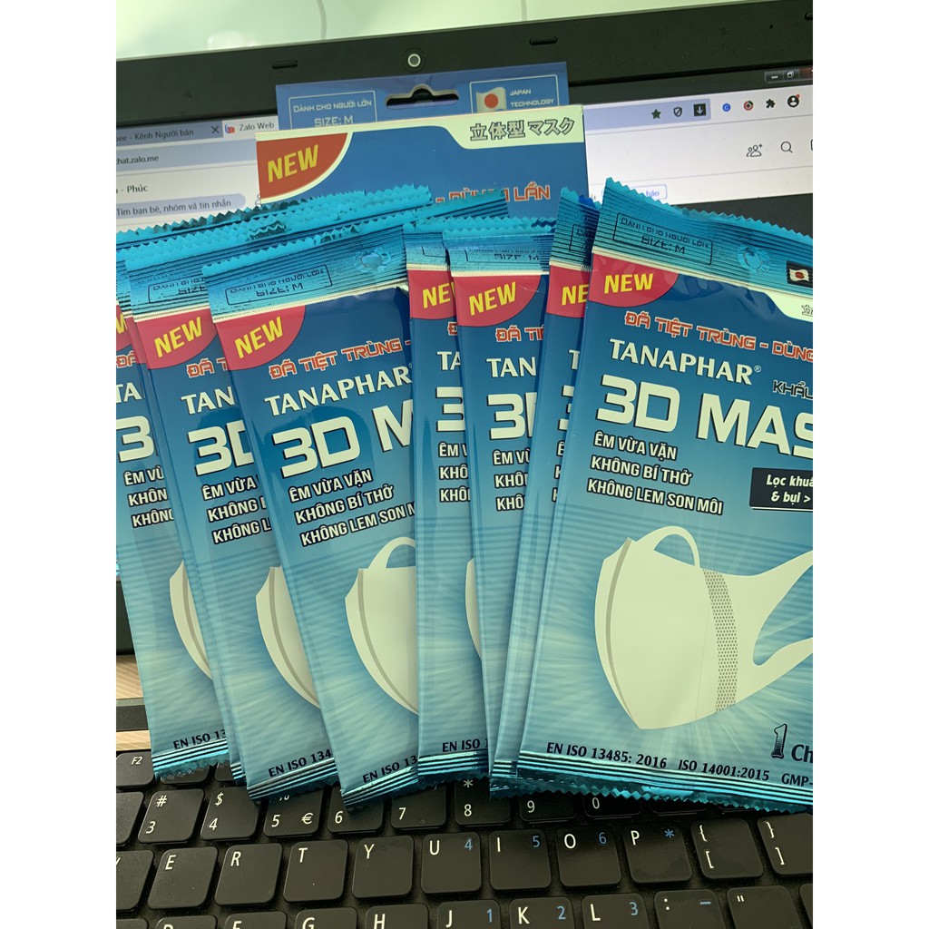 [HCM]Khẩu trang 3D Mask Adults - TANAPHAR - Người lớn