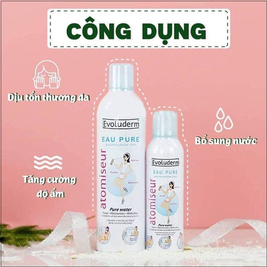 Xịt Khoáng Evoluderm Cấp Ẩm Làm Dịu Da 400ml