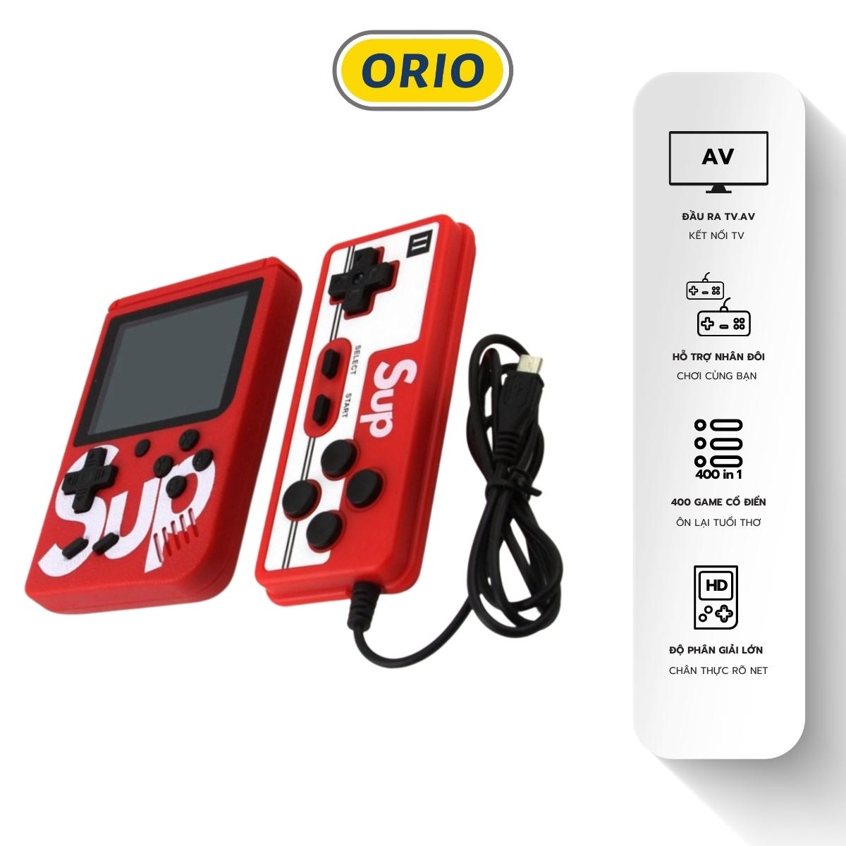Máy chơi game cầm tay mini Sup 400 2 in 1 retro kèm tay cầm chơi game 2 người - ORIO