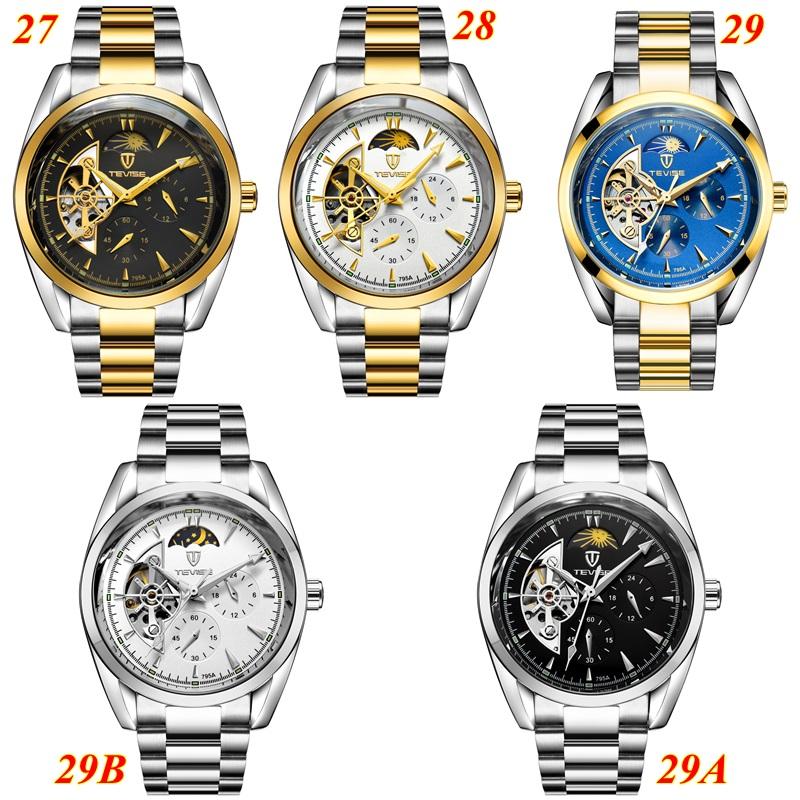 Đồng hồ cơ nam TEVISE TE27-29 dây thép automatic