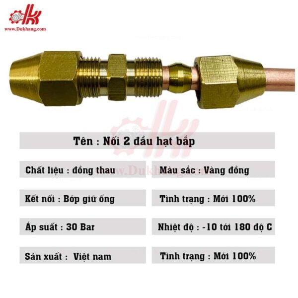 Nối hai đầu hạt bắp thau