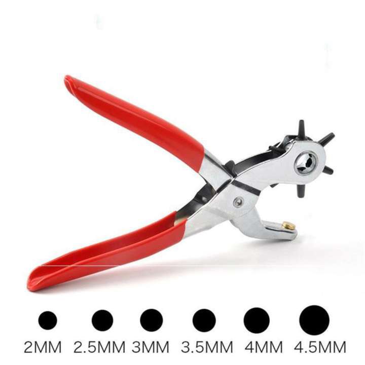 Kìm bấm lỗ thắt lưng ,dây nịt , đồ da , giấy bìa , ...( 6 size lỗ )