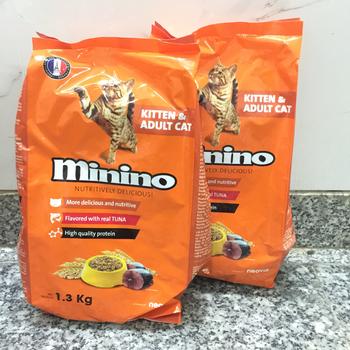 [COMBO 6 GÓI] Hạt Cho Mèo Mọi Lứa Tuổi Minino 1.3kg Vị Cá Ngừ - [Nông Trại Thú Cưng]