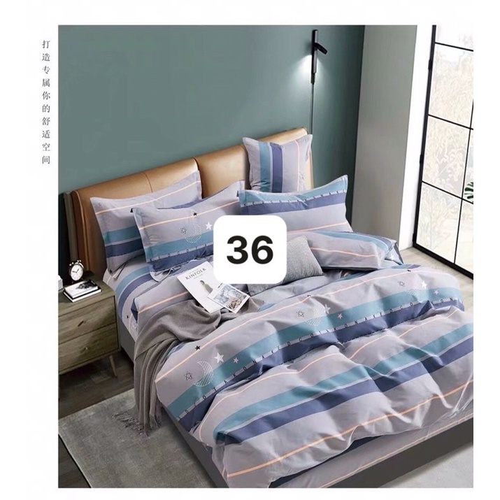 Ga gối 4 món cotton hàn quốc 1m-1m8 nệm 5-30p gối ôm dây khoá