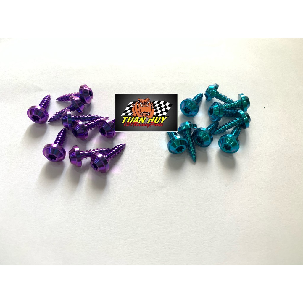Combo 10 con Ốc 4li16 xoắn titan gr5 cao cấp
