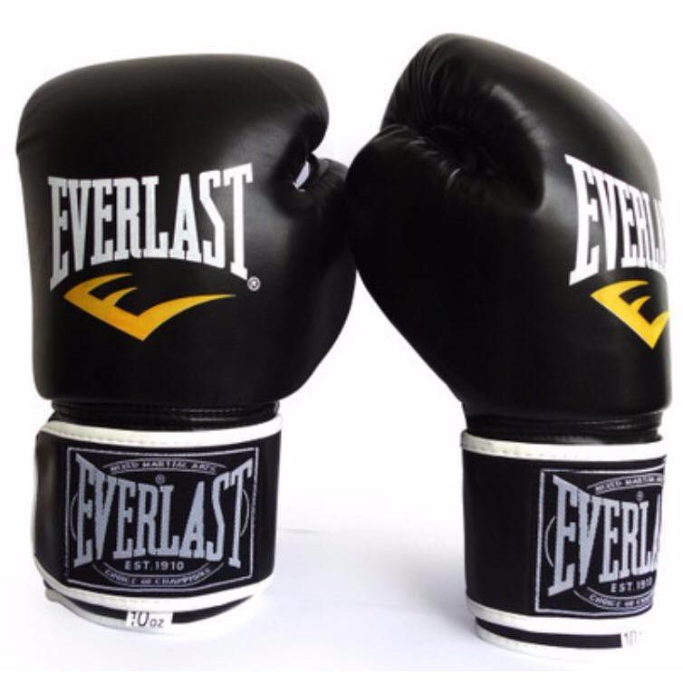 Găng Đấm Bốc,Găng Boxing Everlast  + Tặng Kèm Bóng Phản Xạ Treo Đầu
