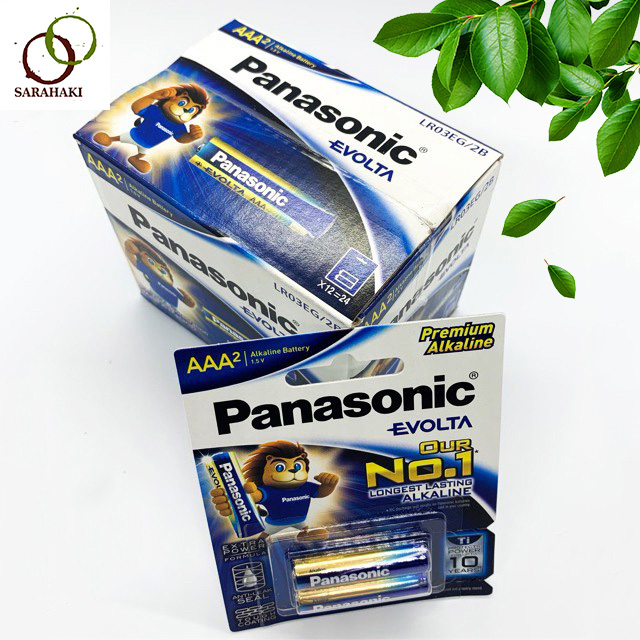 Combo 2 vỉ pin AAA Panasonic Evolta 1.5V ( 1 vỉ 2 viên ) chính hãng