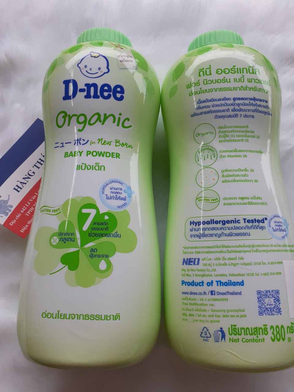 [HCM]Phấn rôm Dnee 380gr Thái lan- Phấn Dnee